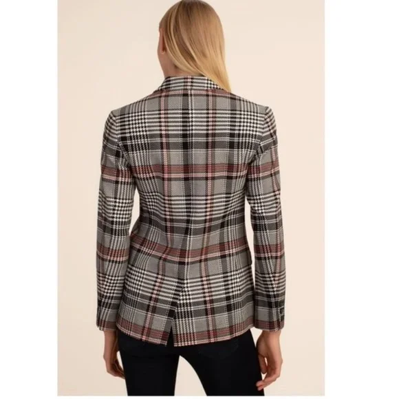 Trina Turk Habanero 2 Plaid Single-Button Blazer - Picture 2 of 6